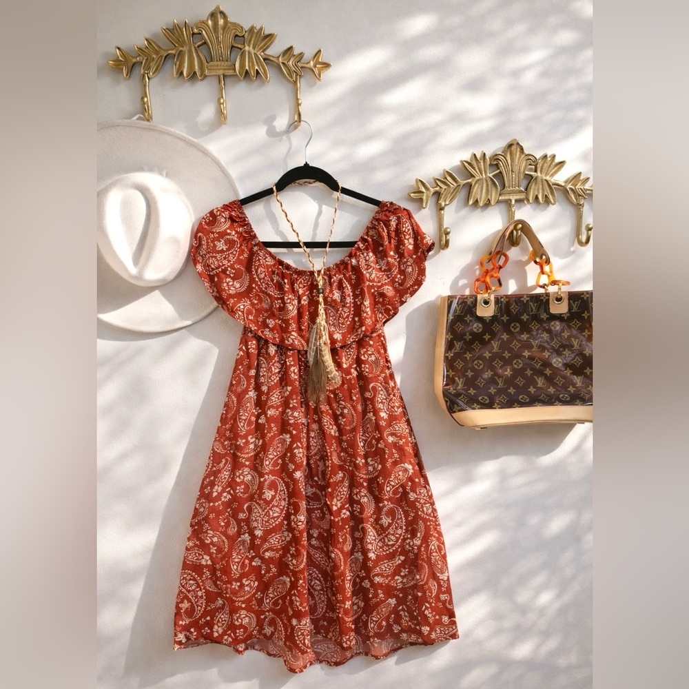 Stunning boho chic dress M ptp 20”